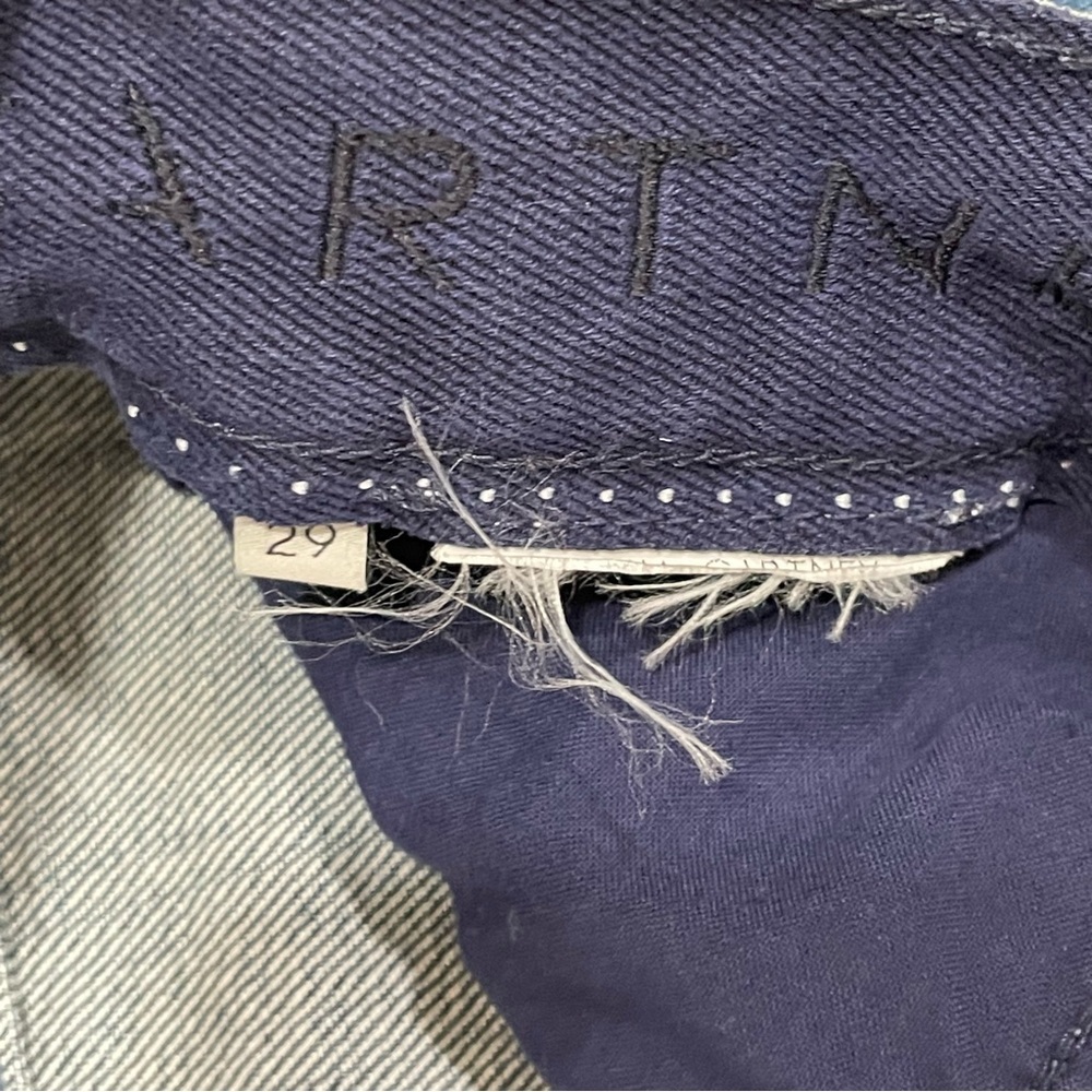 Stella McCartney Women's 29 Fringe Hem Kick Flare Jeans Stretch Mid Rise - Picture 12 of 15